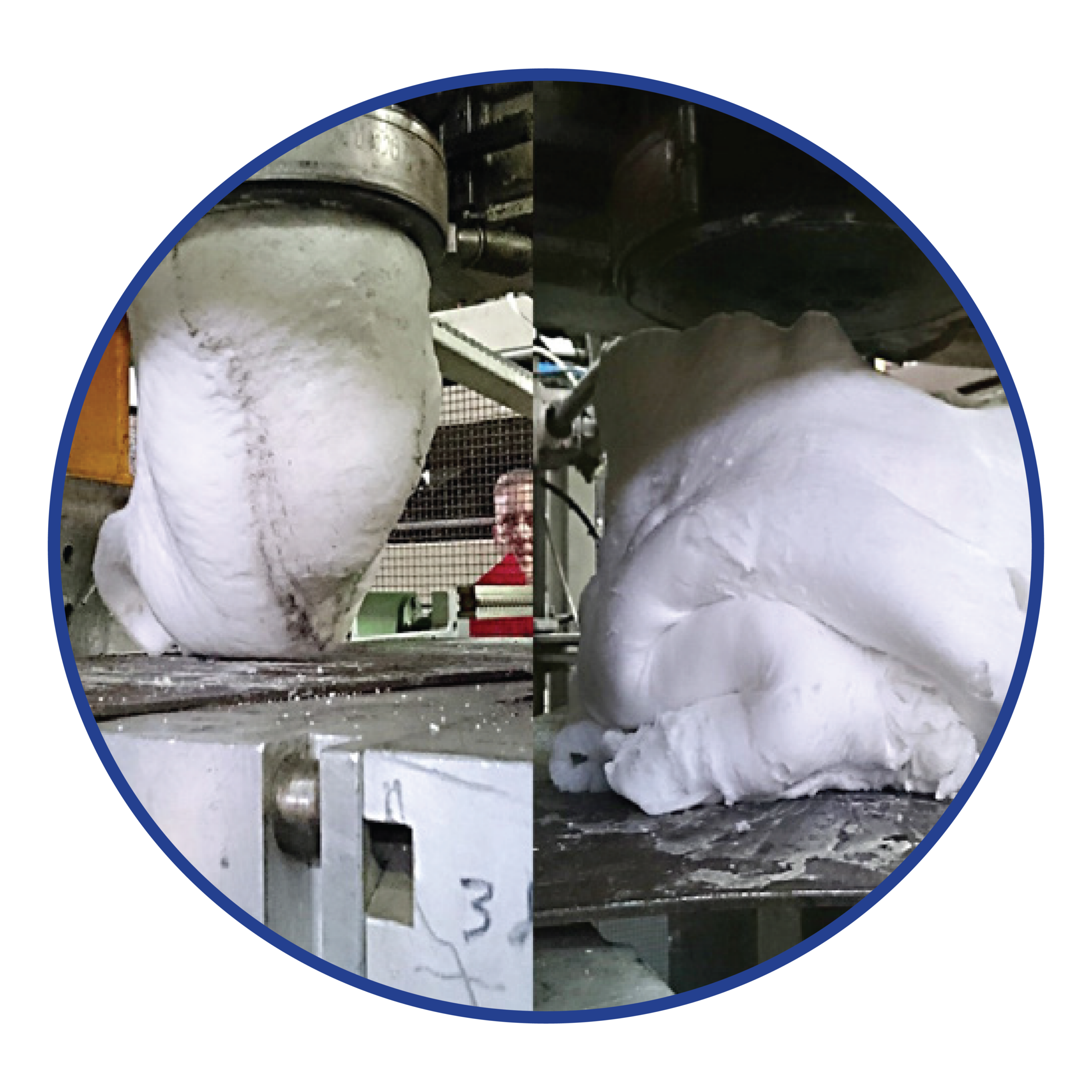 Black HDPE Natural HDPE purge process