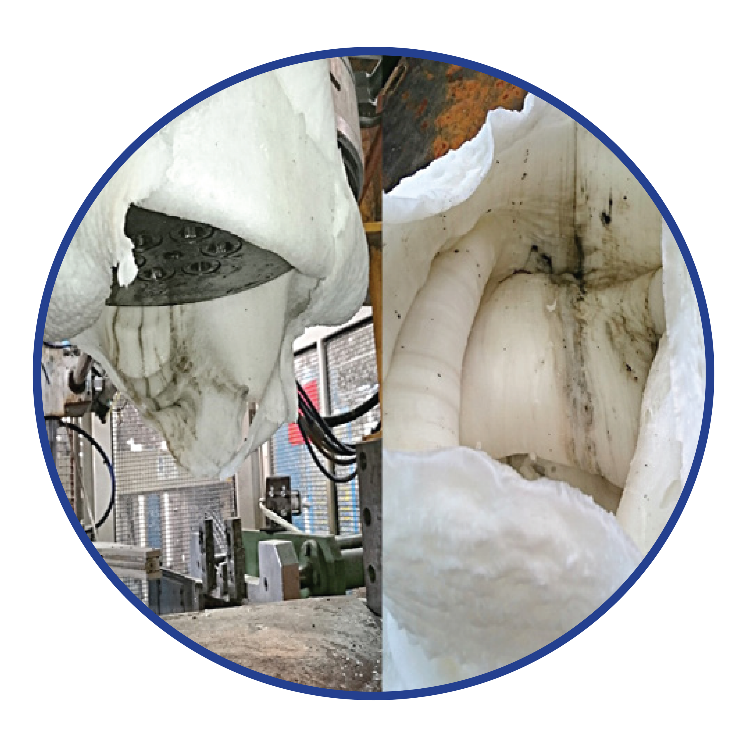 Black HDPE Natural HDPE purge process