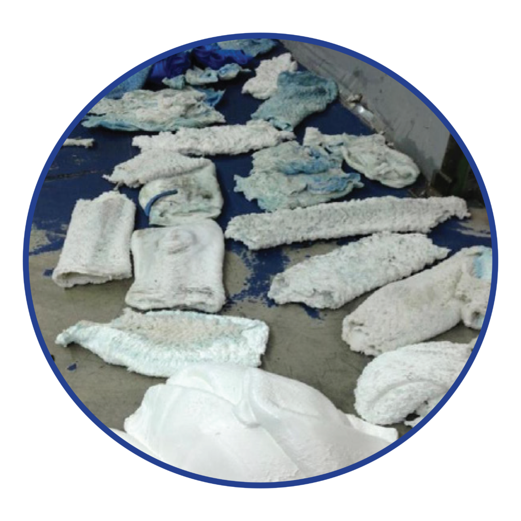 Blue White HDPE purge process