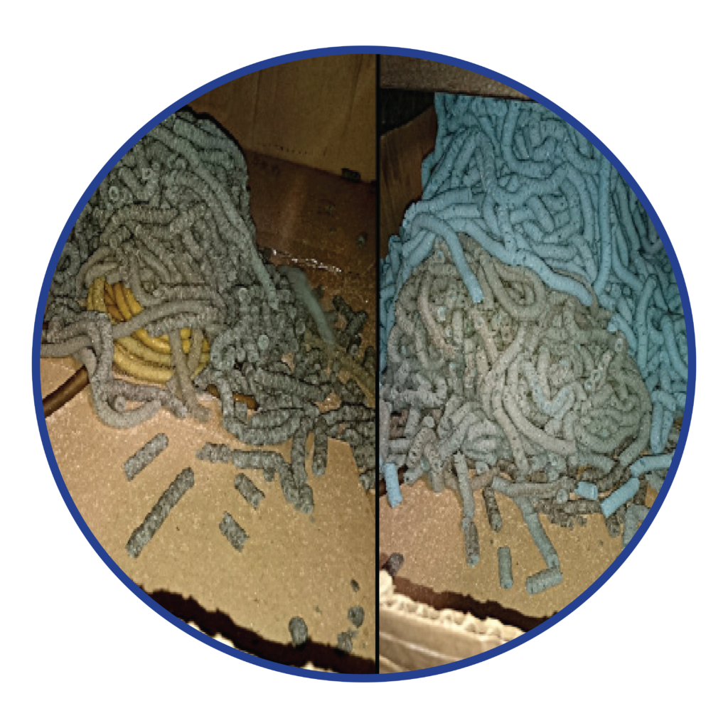 Orange PVC purge process