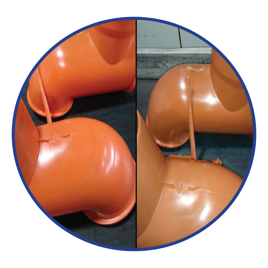 Orange PVC purge process