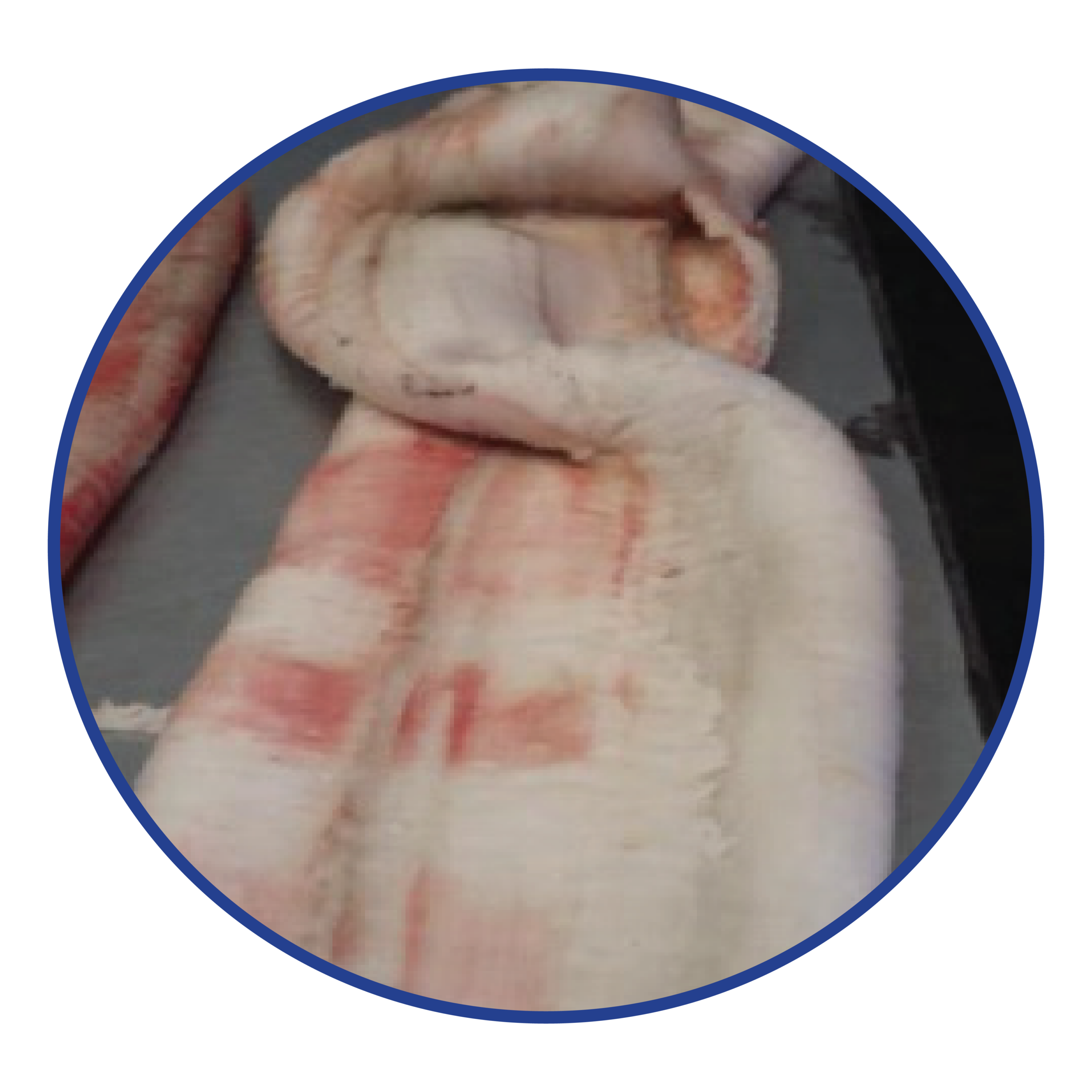 Red HDPE Natural HDPE purge process