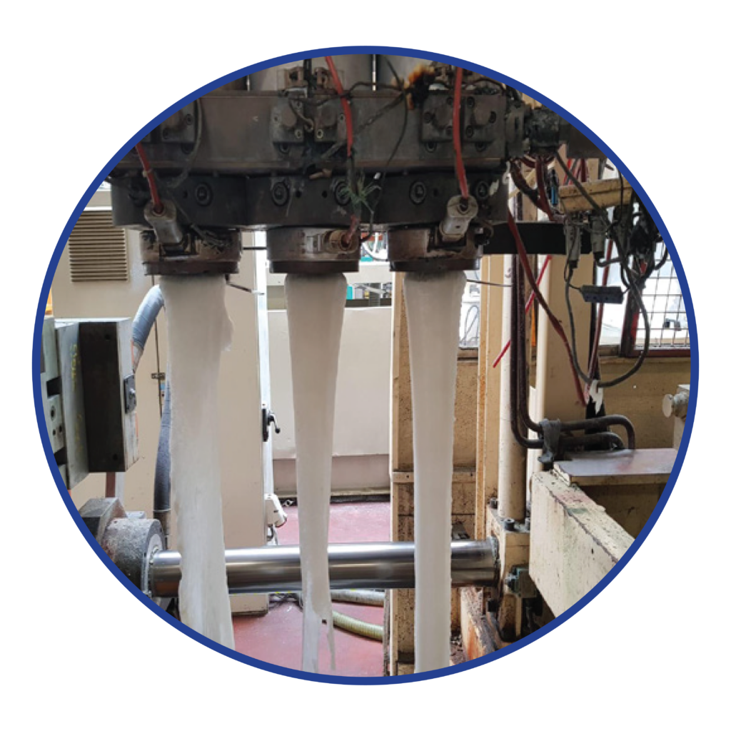 Red HDPE Natural HDPE purge process