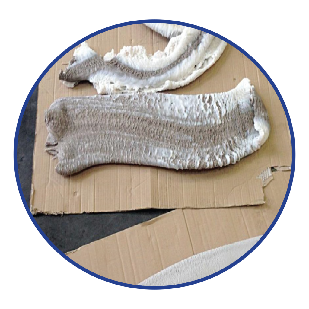 Yellow HDPE Natural HDPE purge process