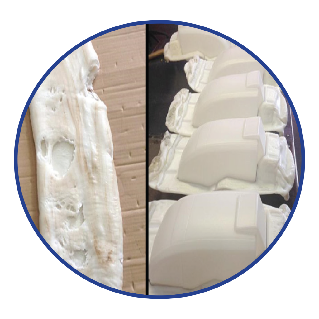 Yellow HDPE Natural HDPE purge process