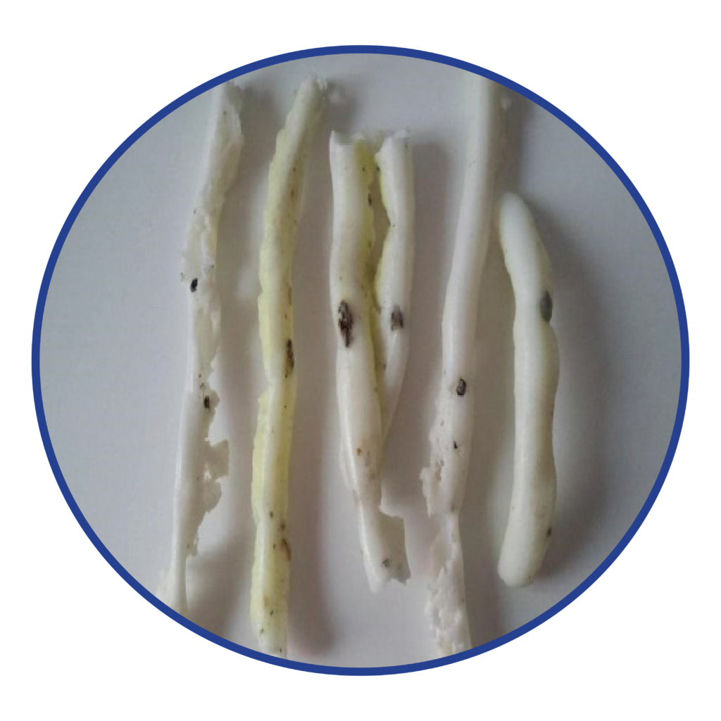 Yellow Natural HDPE purge process