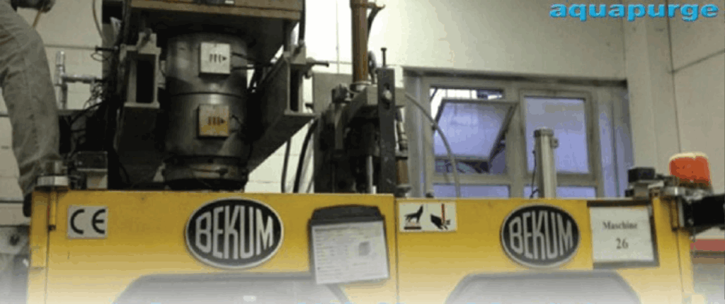 Blue White HDPE purge process