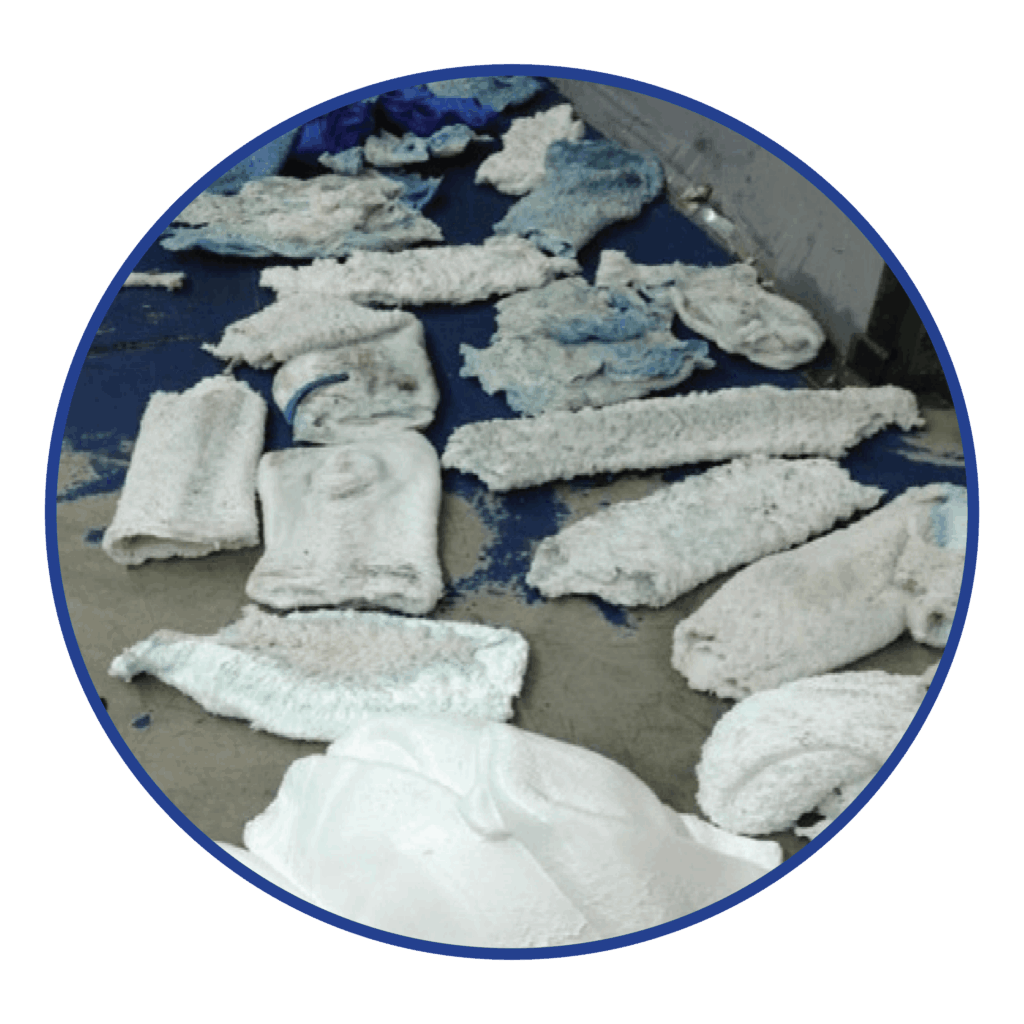 Blue White HDPE purge process