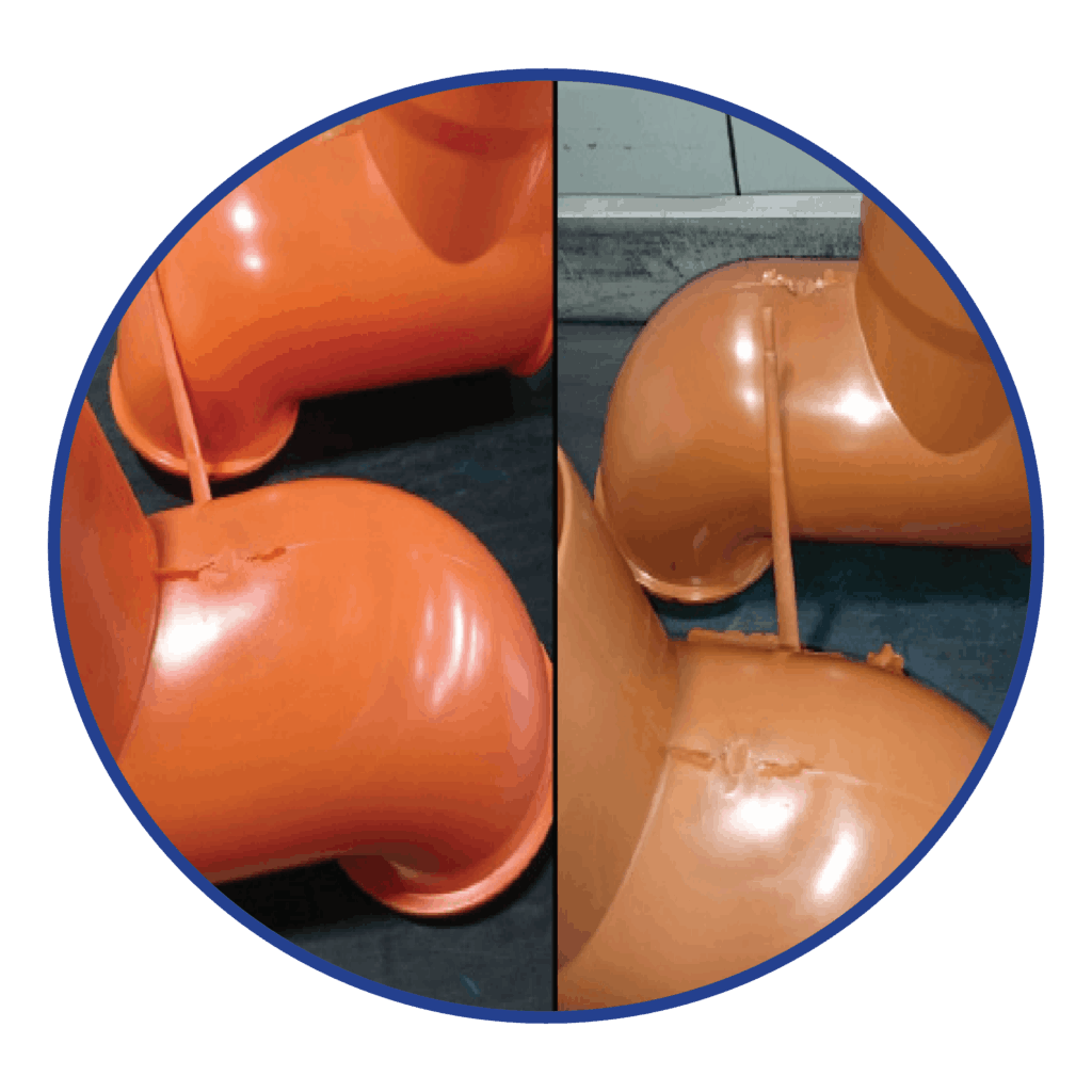 Orange PVC purge process