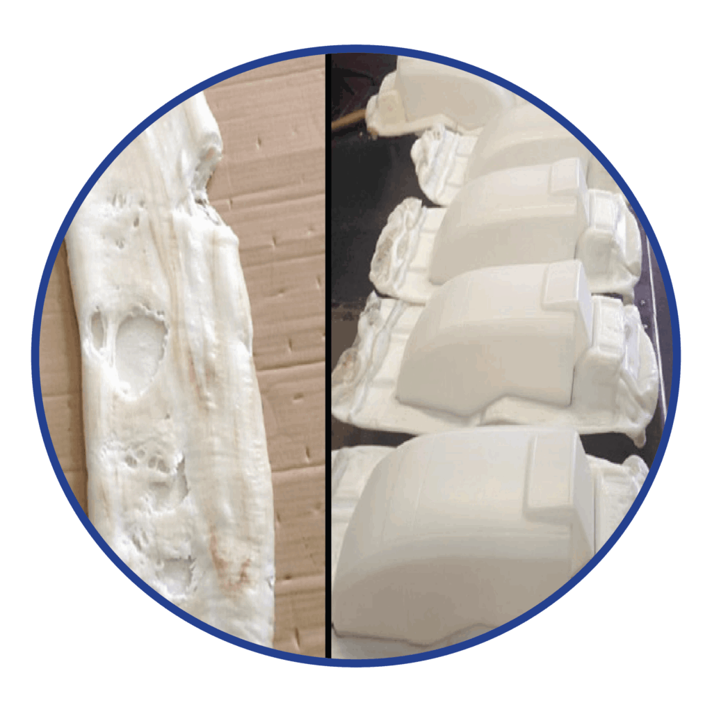 Yellow HDPE Natural HDPE purge process