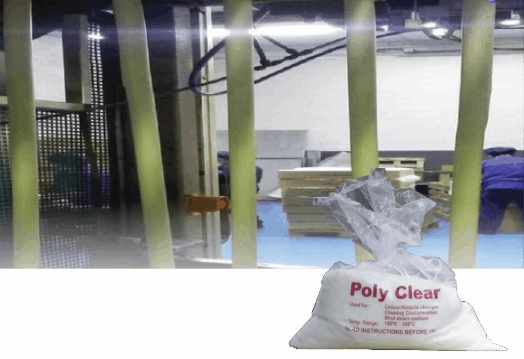 Yellow Natural HDPE purge process