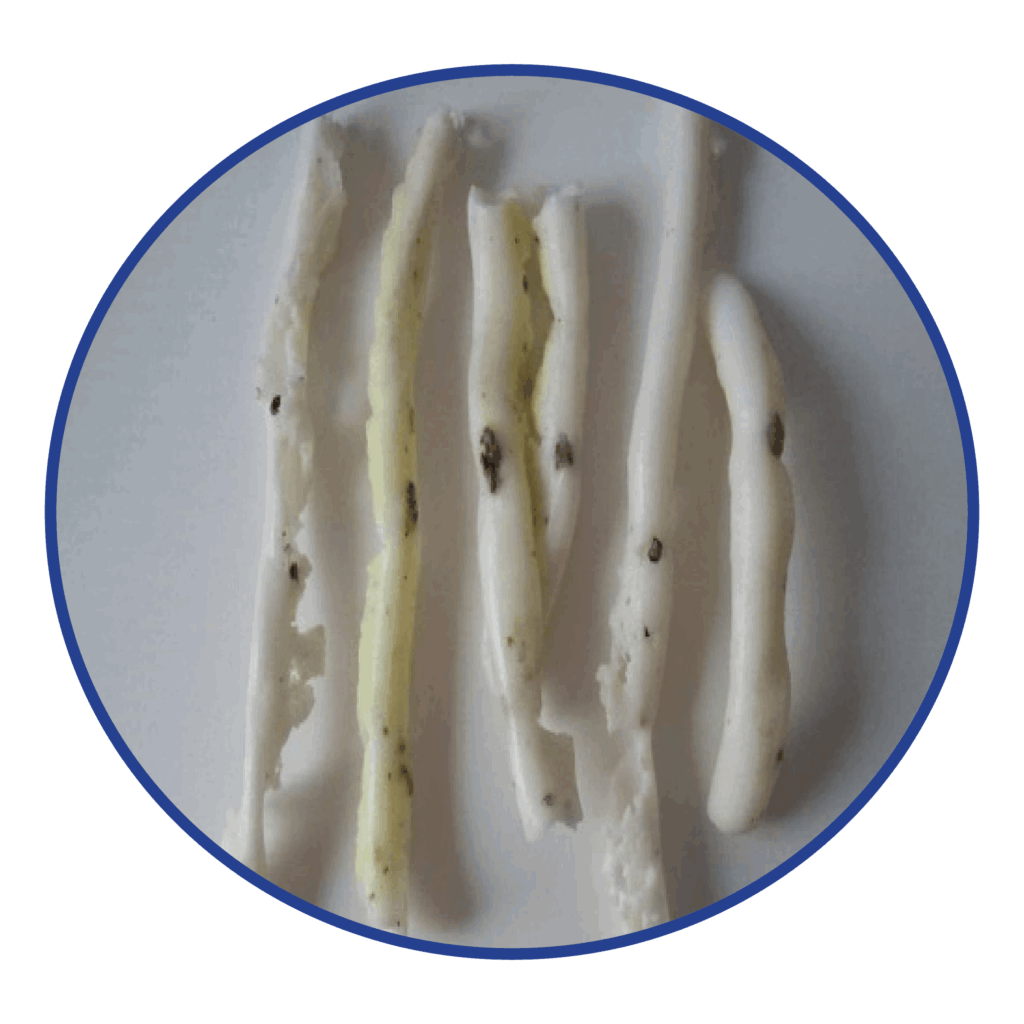 Yellow Natural HDPE purge process